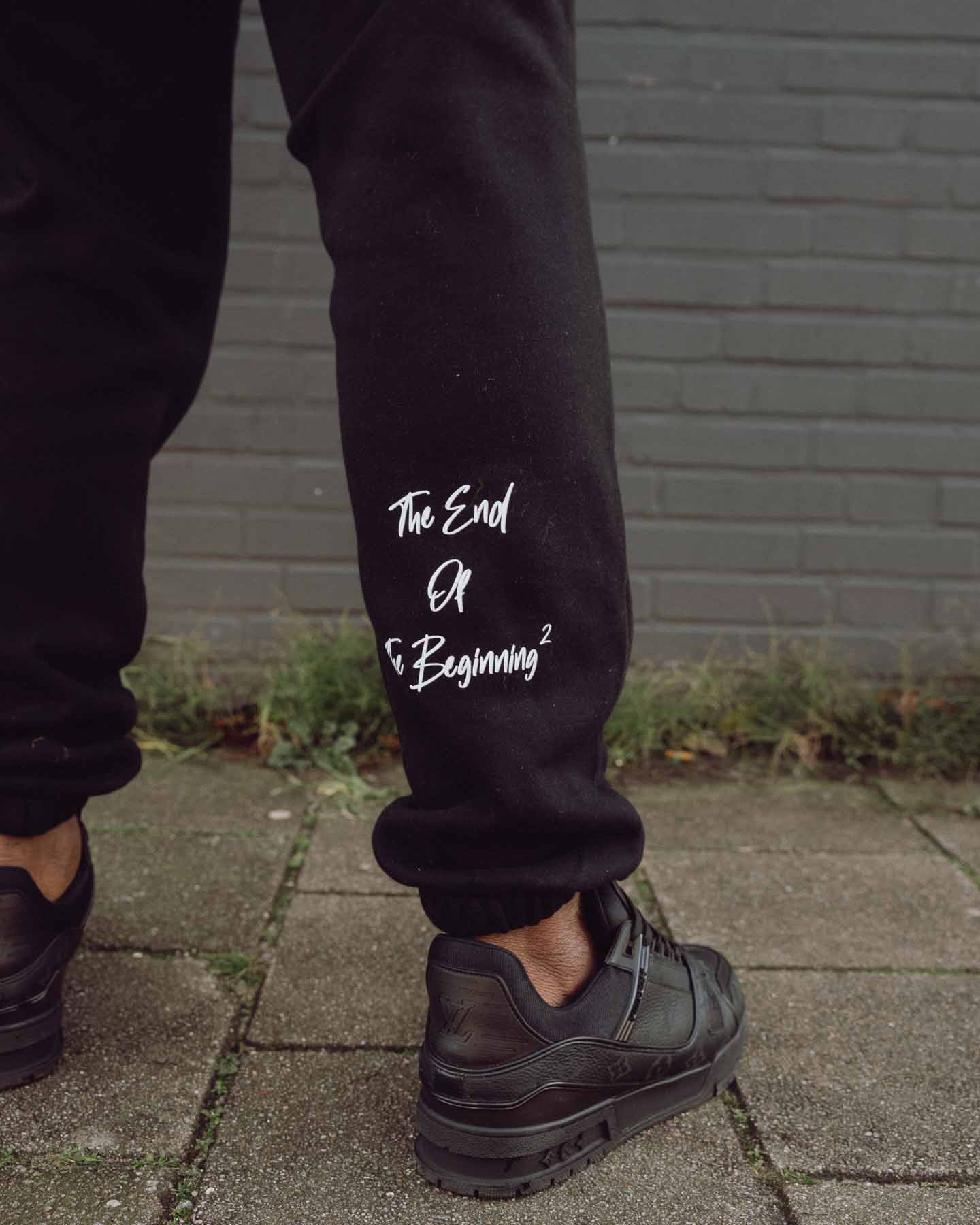 HIGH SOCIETY RECORDS FLEECE JOGGERS - BLACK