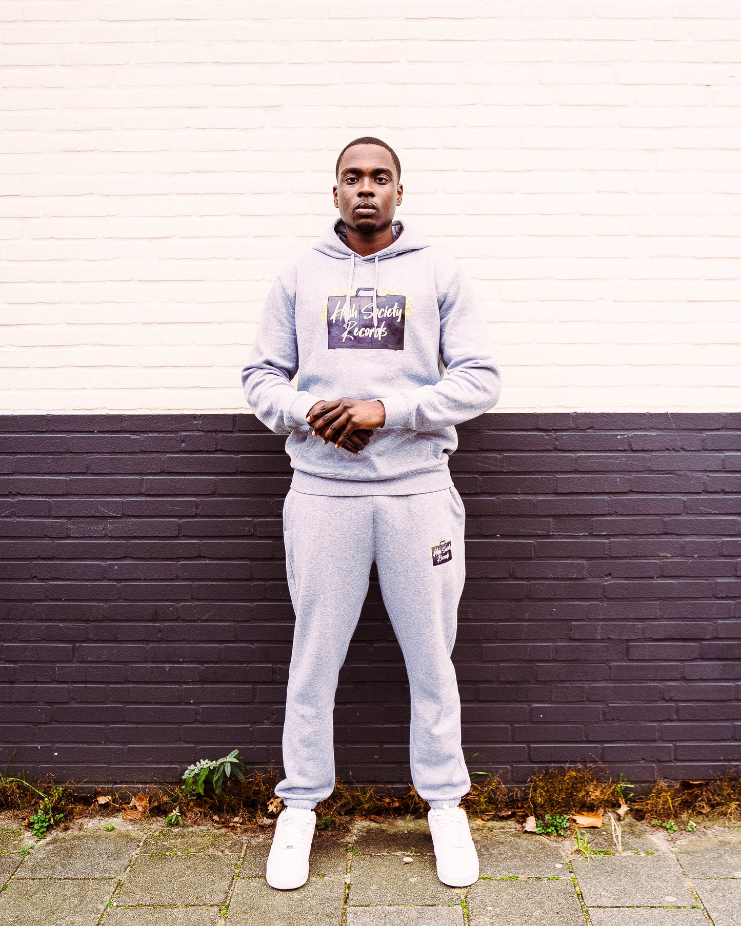 HIGH SOCIETY RECORDS TRACKSUIT - SET (HEATHER GREY)