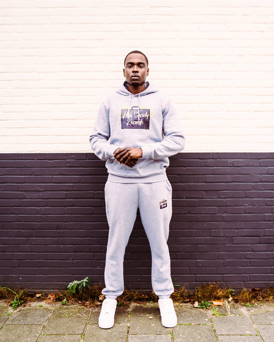HIGH SOCIETY RECORDS TRACKSUIT - SET (HEATHER GREY)