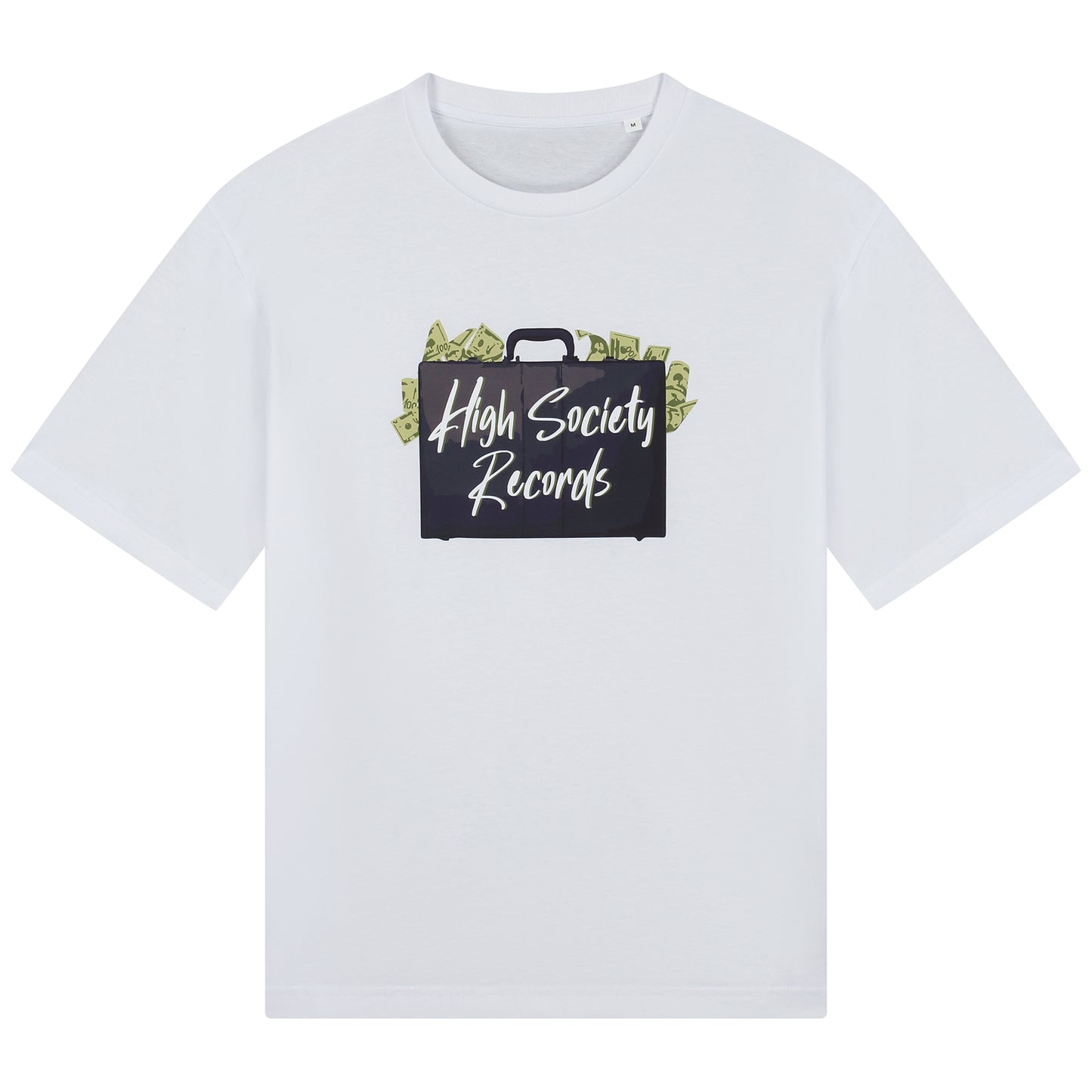 HIGH SOCIETY RECORDS TEE - WHITE