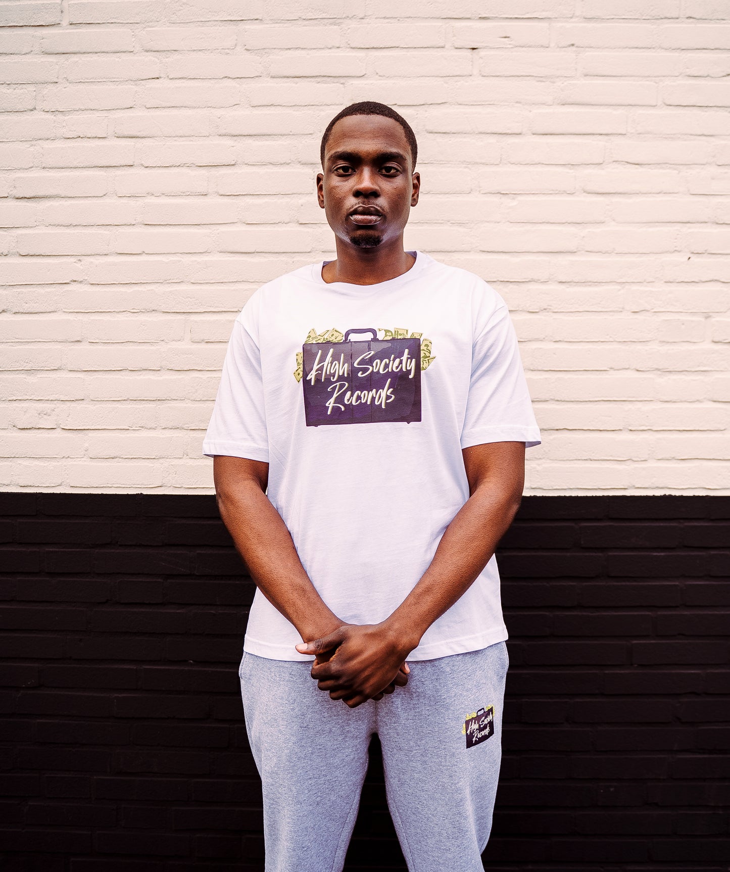 HIGH SOCIETY RECORDS TEE - WHITE