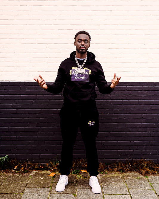 HIGH SOCIETY RECORDS TRACKSUIT - SET (BLACK)