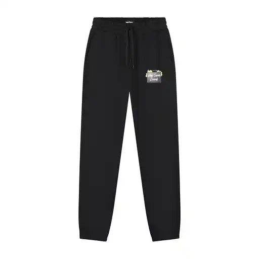 HIGH SOCIETY RECORDS FLEECE JOGGERS - BLACK